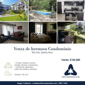Condominios-VENTA DE HERMOSO CONDOMINIO EN RIO ORO
